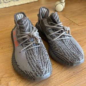 BRAND NEW!! Oeyes Boost 350V2 TPU Series Grey Zebra Sneaker